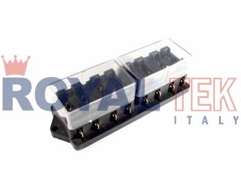 FUSIBLERA ROYALTEK 8 VIAS UNIVERSAL (FUSIBLE FICHA) ---
